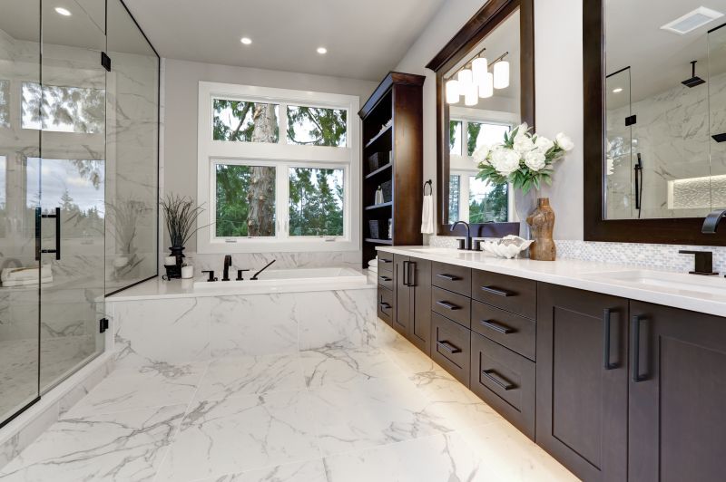 Spacious Master Bathroom with Natural Light