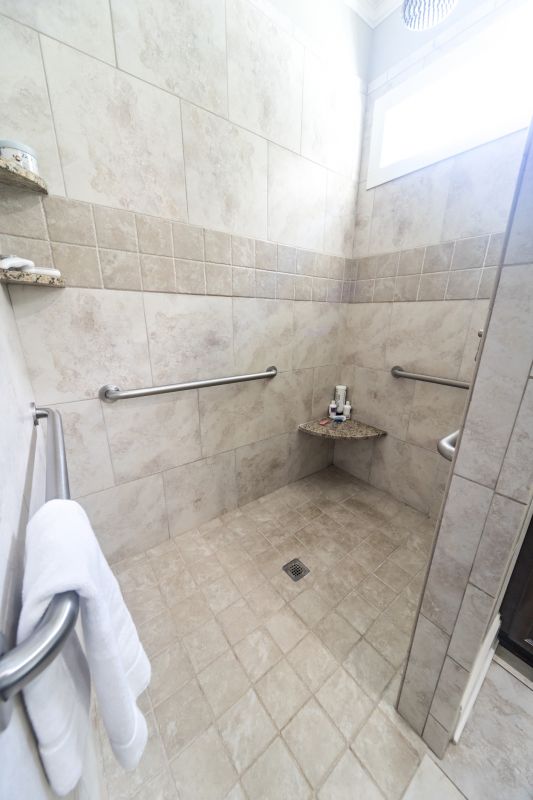 Built-in Seating in Shower Area